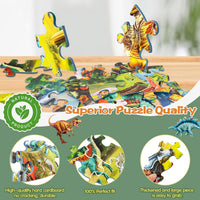 DIGOBAY glow in the dark solar system floor puzzle with planets, astronauts and space probe - view 12