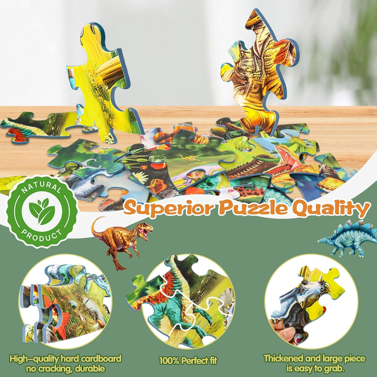 DIGOBAY glow in the dark solar system floor puzzle with planets, astronauts and space probe - view 12