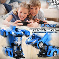 Transform Remote Control Car Toys for Boys 4-6 - Blue - image 4