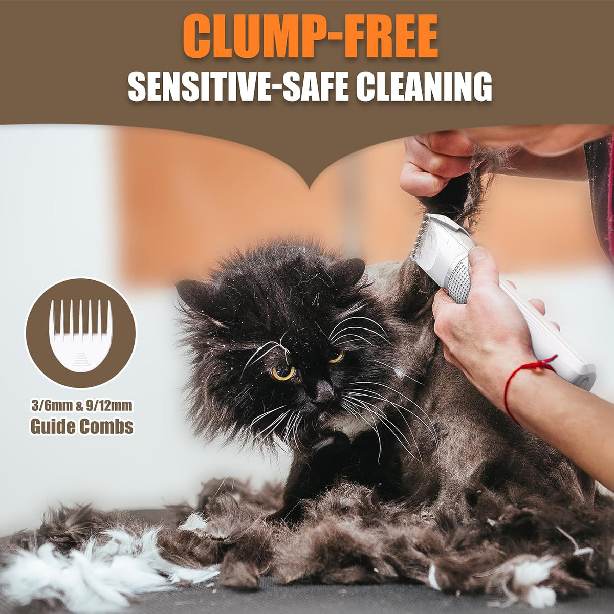 Cat Grooming Clippers Kit with Paw Trimmer - image 4