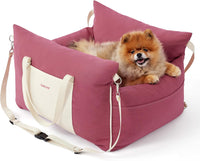 Lesure Dog Car Seat for Small Dogs - Rose Pink