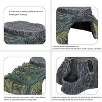 Gecko Tank Accessories, Tortoise Habitat Accessories, Ball Python Tank Accessories, Large Snake Hides, Perfect Terrarium Decor for Reptile Gecko Basking Humid Hiding (Large)