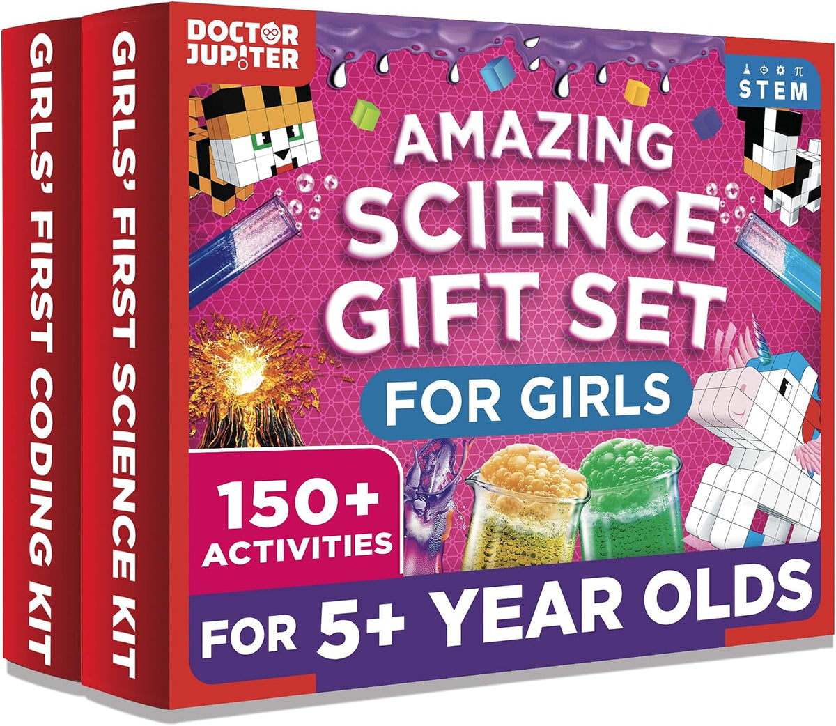 Doctor Jupiter Girls' First Science Experiments Kit for Kids Ages 4+ – Fun for Kids & Family - Amazing Science Gift Set: 5+