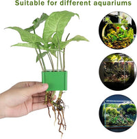 4Pcs 3 Holes Upgraded Aquatic Plant Cup Aquarium Plant Holder for Tank, Hanging Aquarium Plant Holder, Aquarium Aquatic Plant Cultivation, Aquarium Plant Decoration.