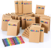 Trandraft bulk crayons in 50 individual mini packs of 8 colors