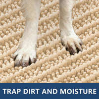 Smiry Dog Door Mat for Muddy Paws 30x20 - Layered Pattern / Layered-Beige / 71"X46" - image 4