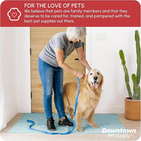 My Doggy Place Microfiber Dog Mat for Muddy Paws, 60" x 36" Light Blue - Non-Slip, Absorbent and Quick-Drying Dog Paw Cleaning Mat, Washer and Dryer Safe - X-Large/Runner
