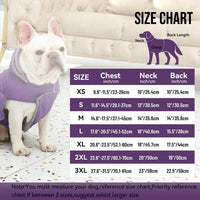 Warm Fleece Dog Hoodie for Small Dogs, Winter Puppy Coats - Purple / Medium - image 2