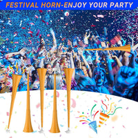 Collapsible Stadium Horn 24 Inch Vuvuzela Trumpet Blow Horns - Orange - image 3