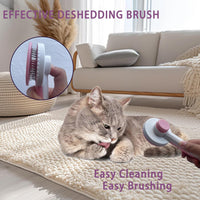 Cat Grooming Kit, 6-Piece Deshedding Brush Set, Pink – Essentials for Cats - Pink - image 2