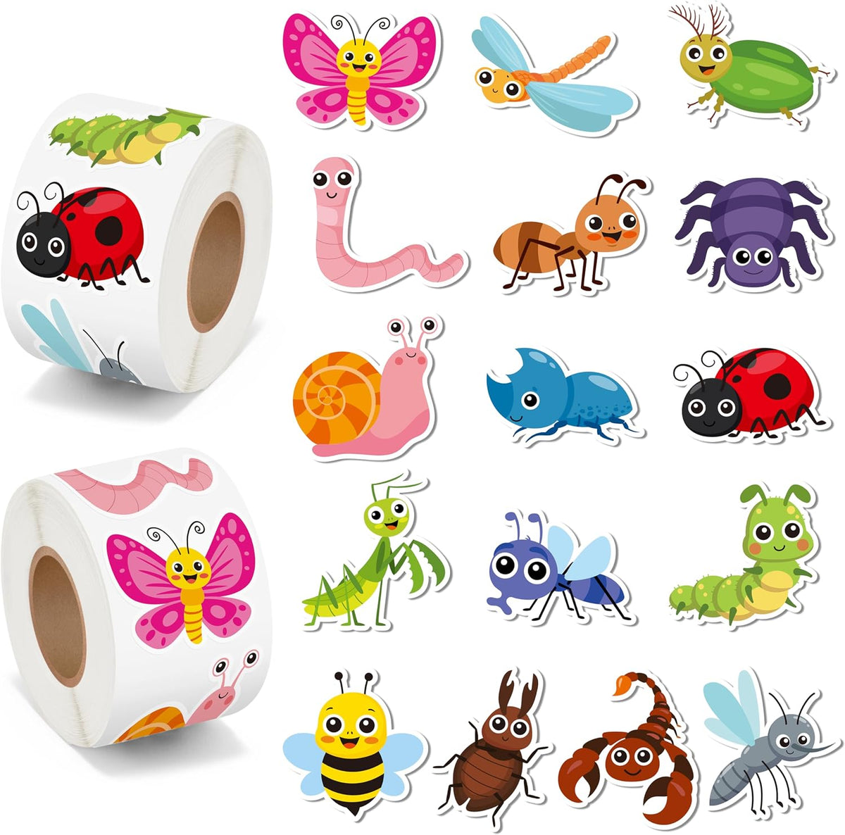 BeYumi Halloween Neon Christian Sticker - Cute Insects