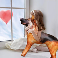 Jet Creations 37" Inflatable Standing Cow - German Shepherd: Black Tan - image 3