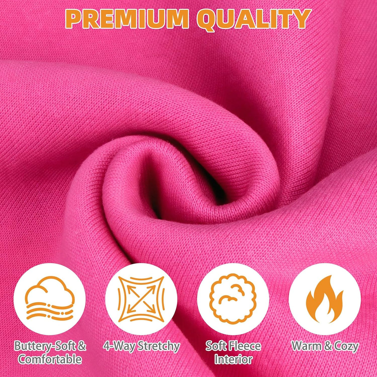 Dog Hoodie for Large Medium Small Dogs - Deep Pink / XX-Large - image 3