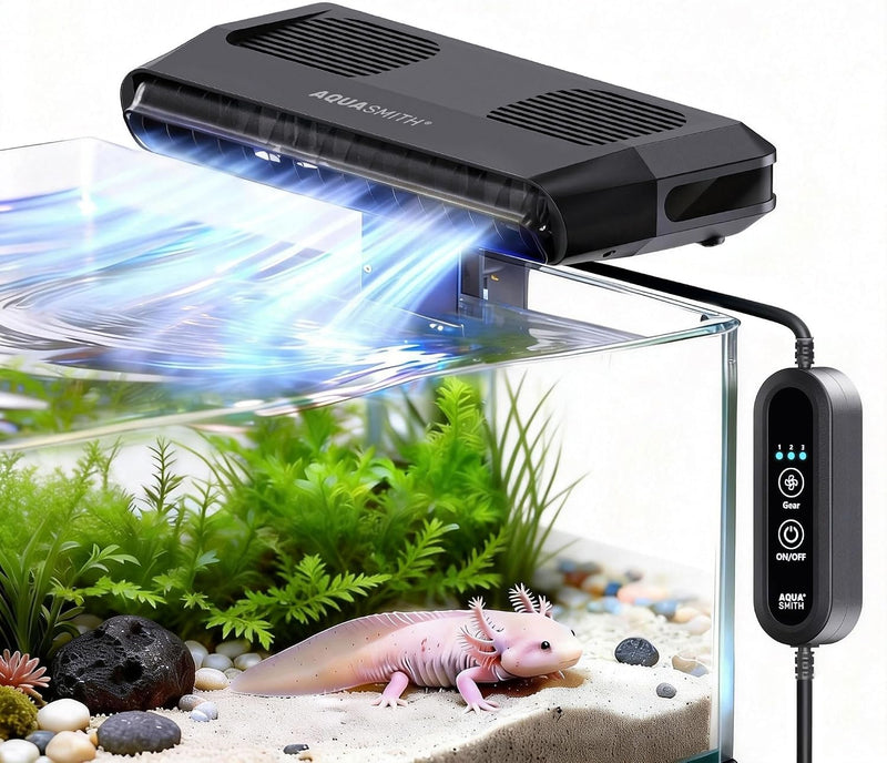 Aquarium Fan, Ultra-Quiet Fish Tank Cooler, More Powerful