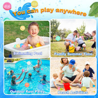 Reusable Water Balloons 6 Pcs with Mesh Bag - Classic Color / 18 Pcs - image 3