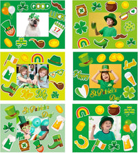 30 Packs Halloween Arts and Crafts for Kids Picture Frame Craft Kits - St. Patrick Day