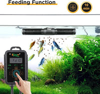 hygger Aquarium Wave Maker, Adjustable Cross Flow Pump with LED Display Controller, Magnetic DC 24V Aquarium Powerhead for Freshwater and Marine Reef Aquariums Up to 135 Gallon (18w)