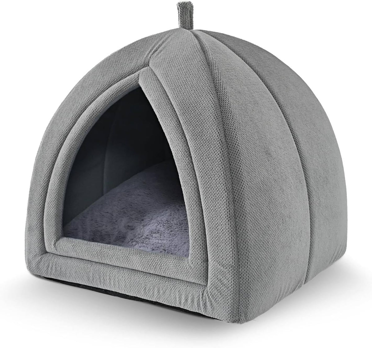 Amazon Basics Cat Bed Cave - Lightgrey / L-17.5"×17.5"×17.5"