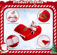 Santa Dog Costume, Dog Christmas Outfit, Riding Pet Costume - Chef Santa Claus / M(Neck:11.8-15" Chest:18.1-22.4") - image 3