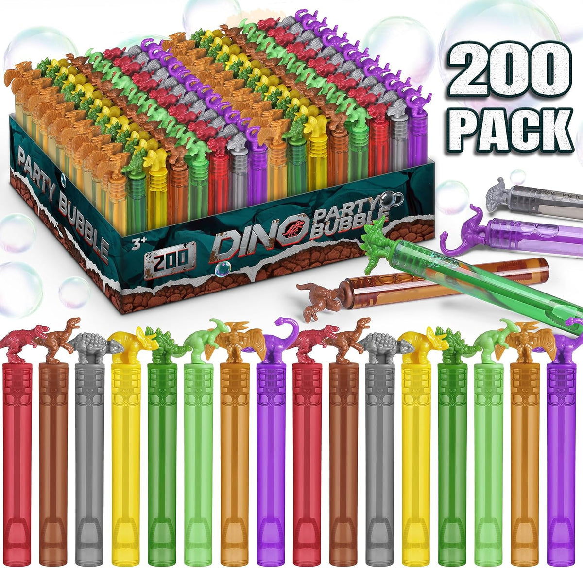 Dinosaur Bubble Wands Bulk - party favor bulk - image 2