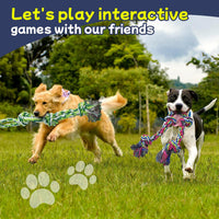 Rocfish [4 Pack] Dog Rope Toys for Aggressive Chewers - Multicolour / 4 Pack - Dog Rope - image 4