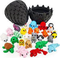 50 pcs 3D Printed Animal Figurines - Animal C