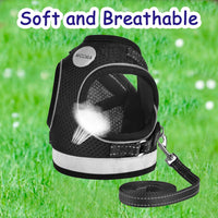 Cat Harness and Leash Set - Black / XS (Chest: 6" - 8") - image 2