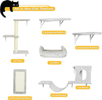 Wall Mounted Cat Furniture Set, Bridge, Steps, Scratcher Board - image 4