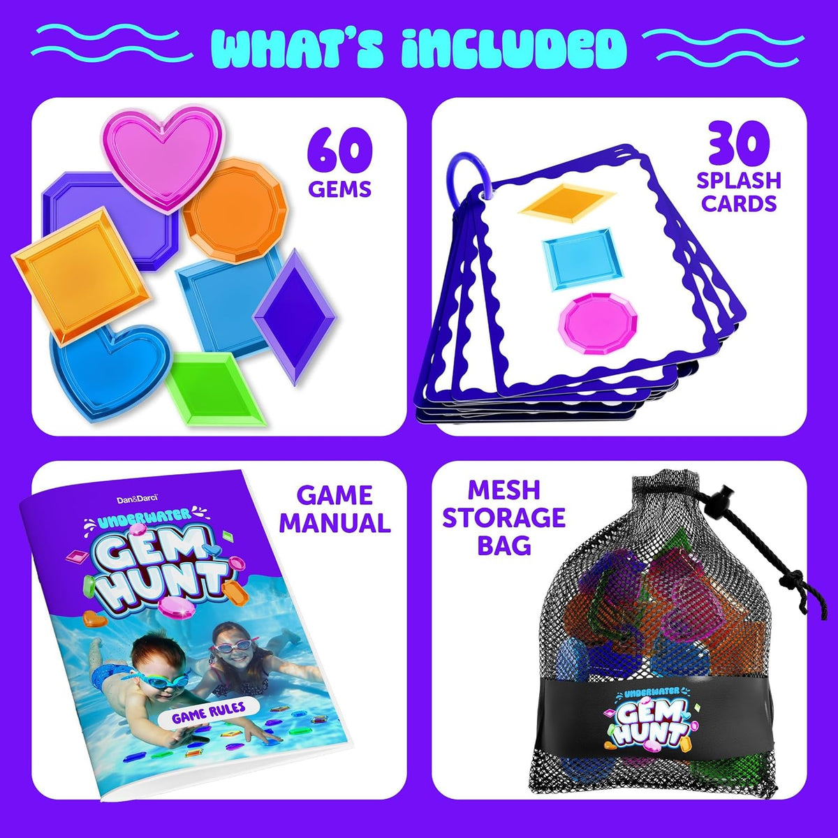 Dan&Darci Pool Gem Hunt Diving Game for Kids - image 2