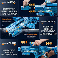 BESIBY electric water gun with transforming body, flashing lights and 400ML tank - view 22