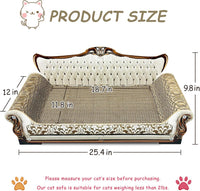 Luxury Cardboard Cat Scratcher Sofa Bed - Grey Lounge - image 3