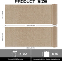 2 Pcs Self-Adhesive Cat Scratch Mat - Khaki - image 2