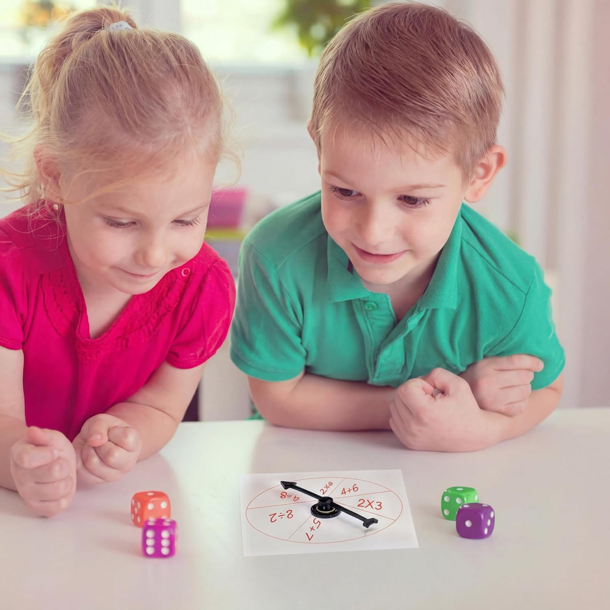 Gejoy 10 Pack Transparent Spinners Bulk for Classroom Clear Spinners - Black / 50 - image 4