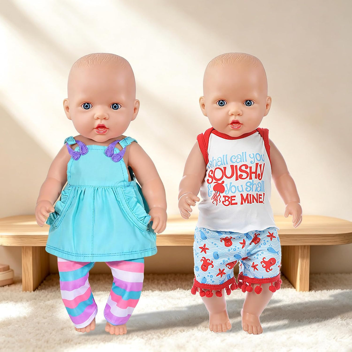 10 Sets Baby Doll Clothes and Accessories Include Rompers Outfits - 5 Sets Clothes - image 4