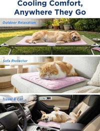 furrybaby Dog Cooling Mat, Self Cooling Mat for Large Dogs& Cats - Pink / 48"x30"(X-Large) - image 2