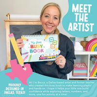 My First Busy Book Screen Free Activities for Toddlers 3-5 Activity - Colorful Abc Busy Book - image 2