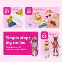 Klever Kits JOVA foil magnet dress-up kit with model boards and magnetic outfits - view 4