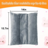 15.7" x 14" Bunny Bed for Rabbit Cage, Thickened & Soft – Daily Care for Small Pets - Gray / 15.7 x 14In - image 3