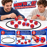 CHORYNLYRA magnetic chess game with 40 yellow stones and adjustable ropes - view 12
