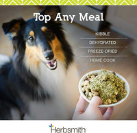 Herbsmith Kibble Seasoning – Freeze Dried Rabbit & Duck – Dog Food Topper for Picky Eaters - 3.8 oz