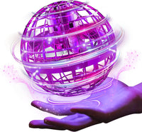 Ciniffo 2026 Upgraded Flying Orb Ball Toy with Dazzling Lights - Purple
