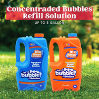 JOYIN 2 Bottles Bubbles Refill Solutions 64 oz - Orange+blue / 64 Ounce - image 2
