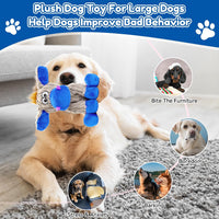 loncoldy Plush Chew Toys for Large Dogs - gray & blue - image 4