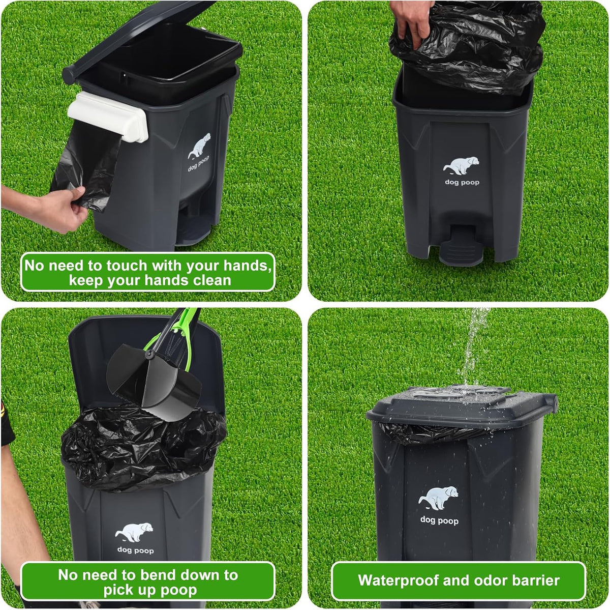 Dog Waste Bags - 100 Pcs Dog Poop Bags for 20L Dog Poop Trash Can – Essentials for Dogs - 1 Count (Pack of 100) - image 3