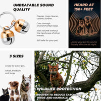 Beau's Bells 2 Extra Loud Cat & Dog Bells, Pet Tracker - Medium - image 4