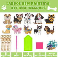 Labeol Diamond Art Kits for kids 5D Diamond Creat Your Own GEM - Puppy - image 2
