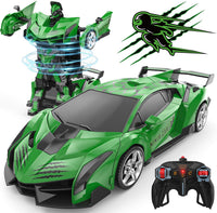 BLUEJAY Transform RC Cars for Boys 3-12 - Green