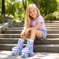 NEMONE Mermaid Adjustable Light up Roller Skates for Girls Boys – Fun for Kids & Family - A- Ocean Mermaid / Medium - Big Kid - image 4