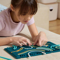 Pushpeel Sensory Activity Board: Silicone Fidget Toy for - Spruce / XL Board - image 4