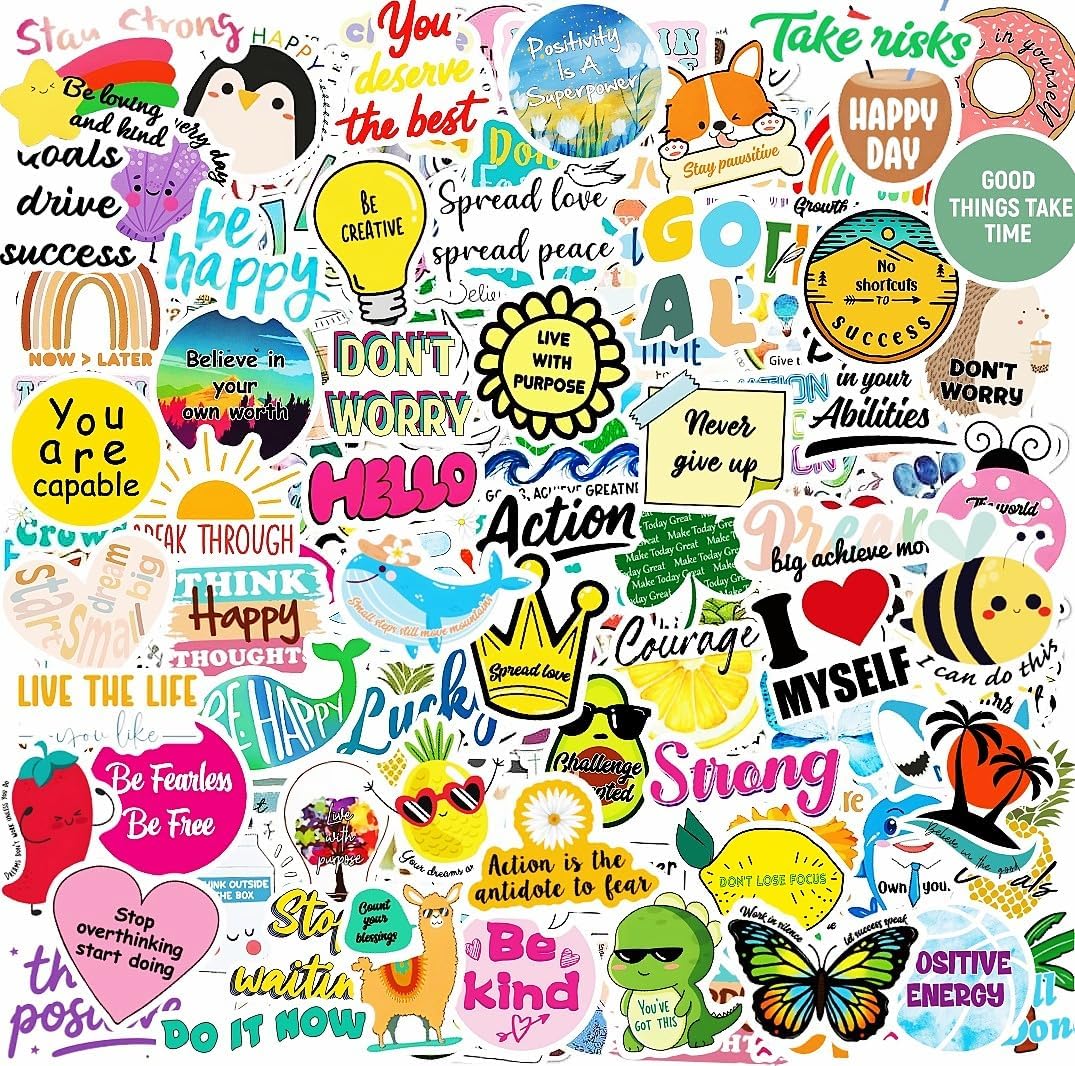 64 Sheets Halloween Stickers for Kids - 300PCS Cute Inspirational Stickers